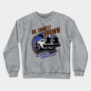 Dr. Emmett Brown Science Services Crewneck Sweatshirt